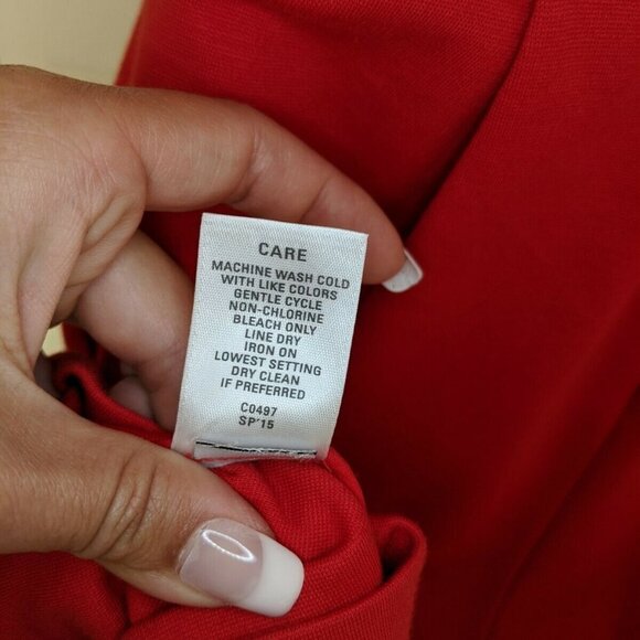 MADEWELL Fit & Flare Red Sleeveless Dress w/ Pocke - Picture 7 of 7